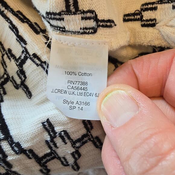 Madewell Box Stitch Slub Top Women's M Cream Boho Western Summer Beach Casual - Picture 6 of 10